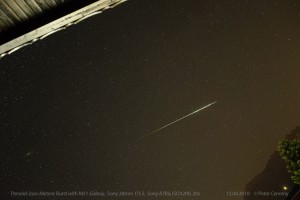 2sec Perseids Meteor Burst with M31 Galaxy